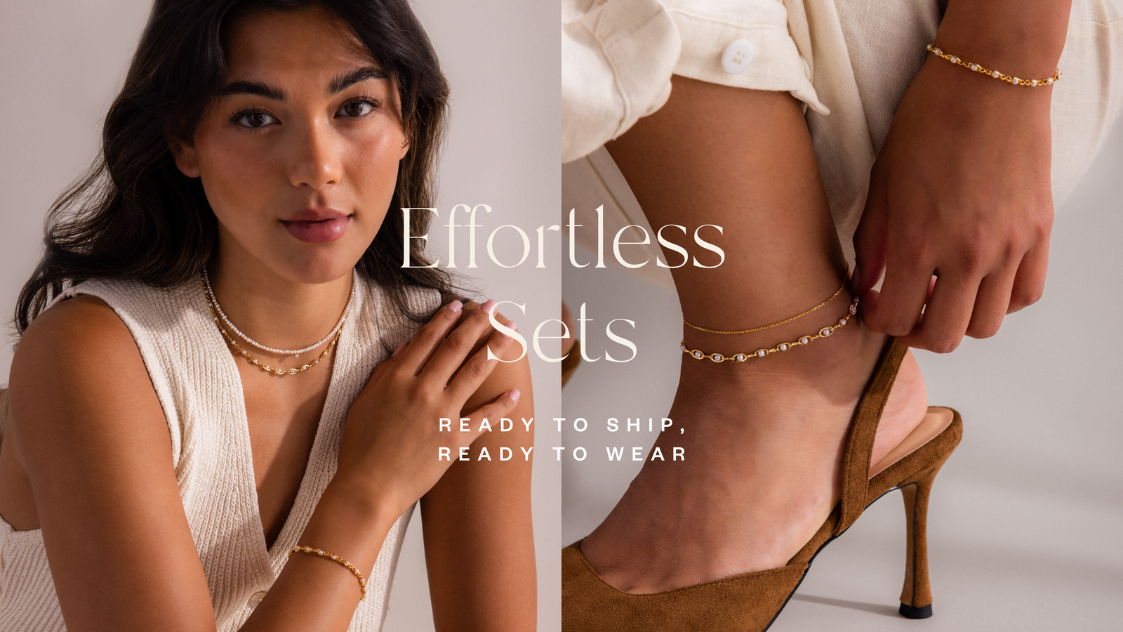 Superposition de bijoux et ensembles