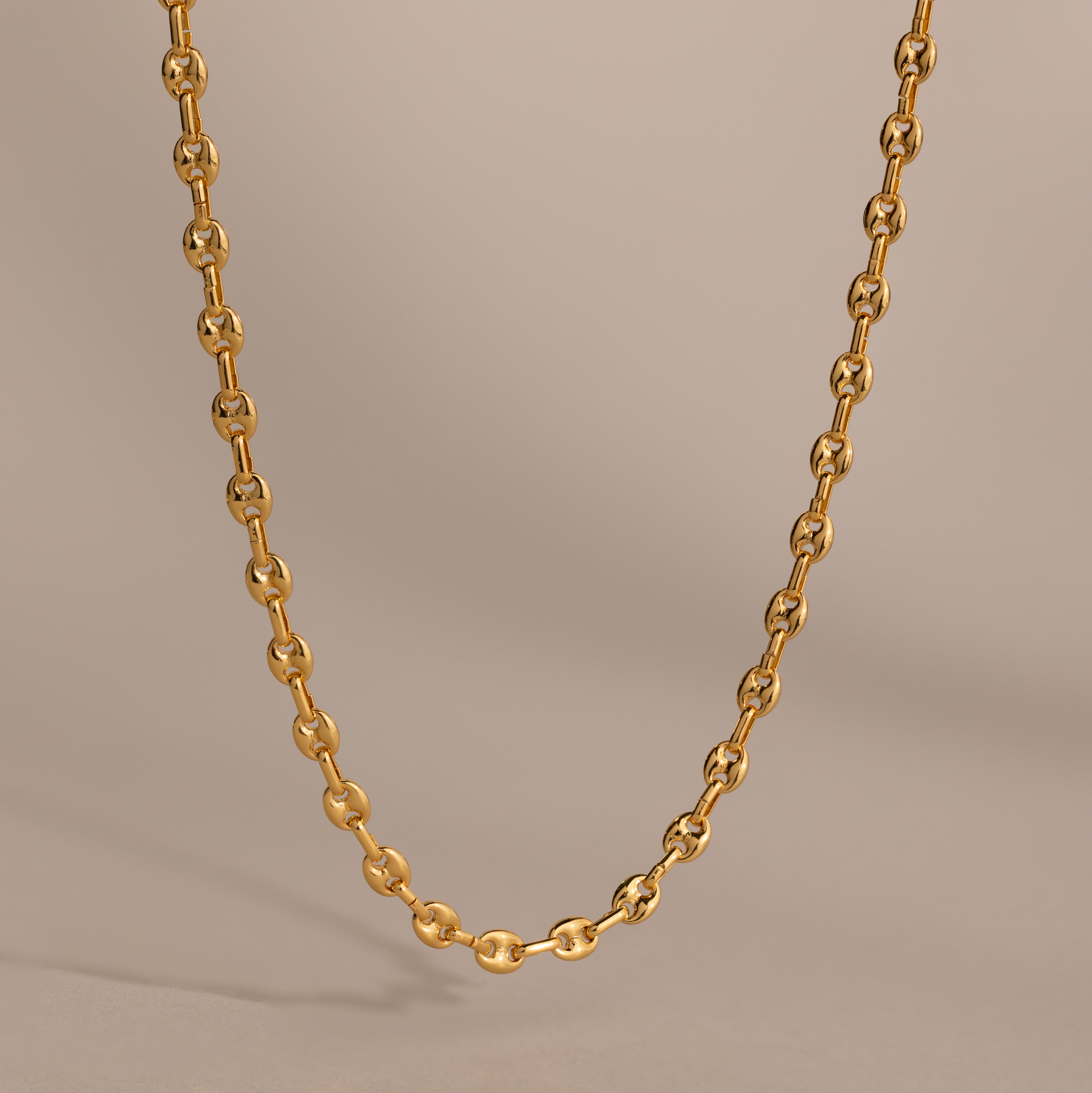 Mini Mariner Chain Layering Necklace in 18K Gold Caitlyn Minimalist