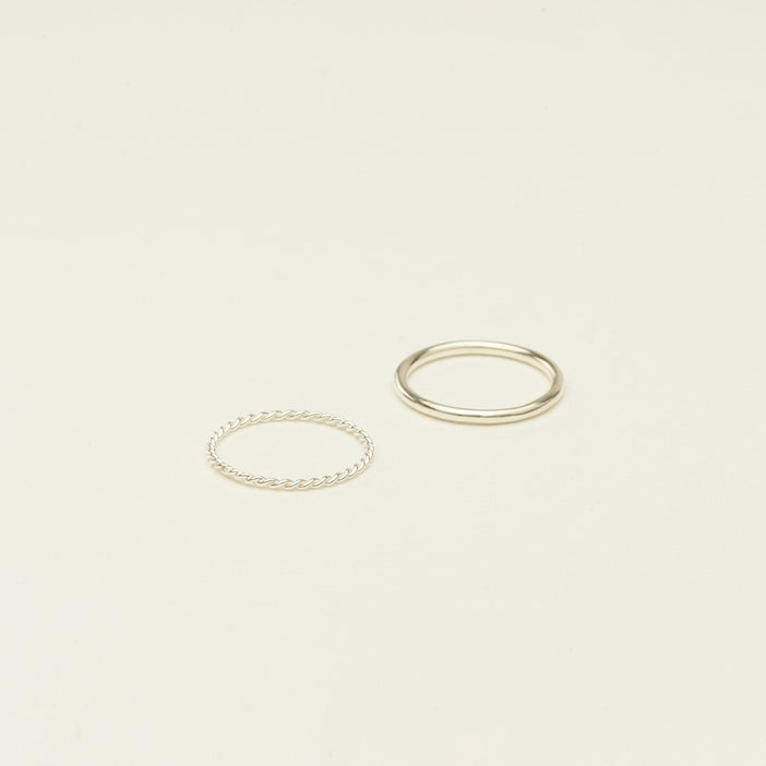 Minimalist Stacking Ring Set