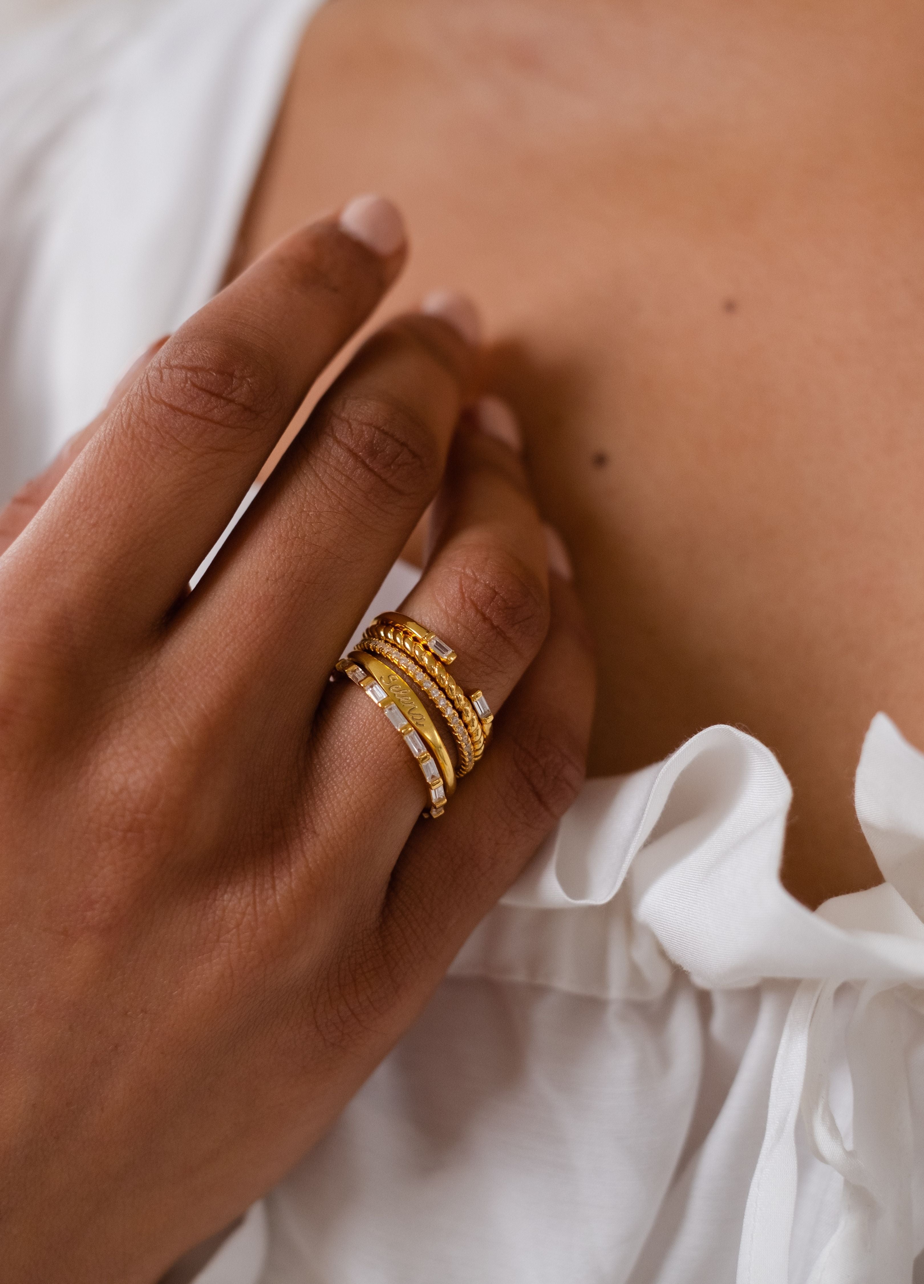 Stacking Rings Edition 1: Single Finger Stacks - Caitlyn Minimalist