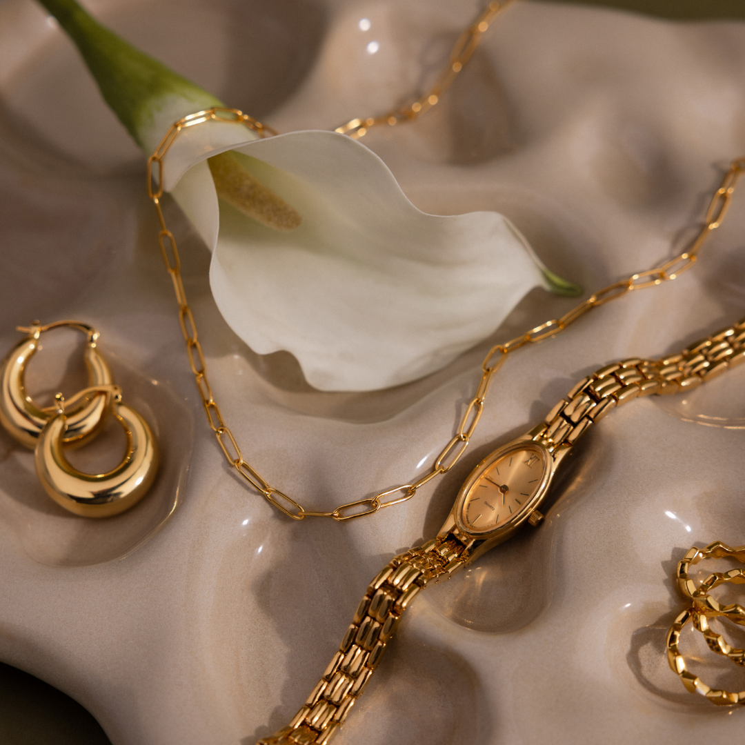 Alicia Pearl Inlay Ring Band | Caitlyn Minimalist