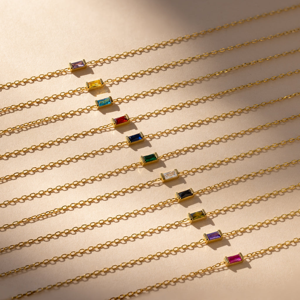 Baguette Garnet Bracelet