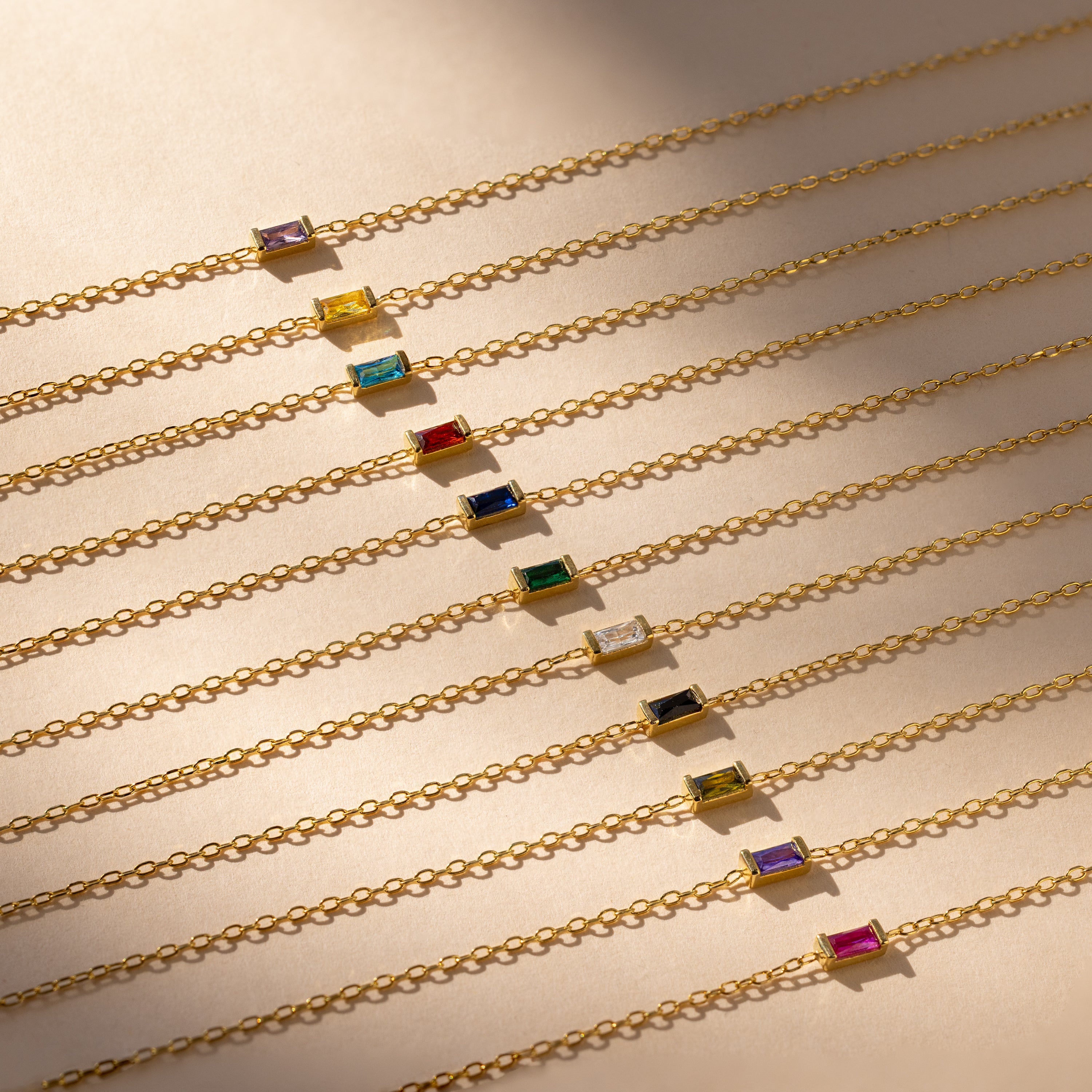 Baguette Garnet Bracelet