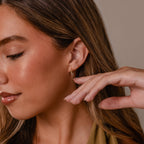 Solid Gold Endless Tube Hoop Earrings