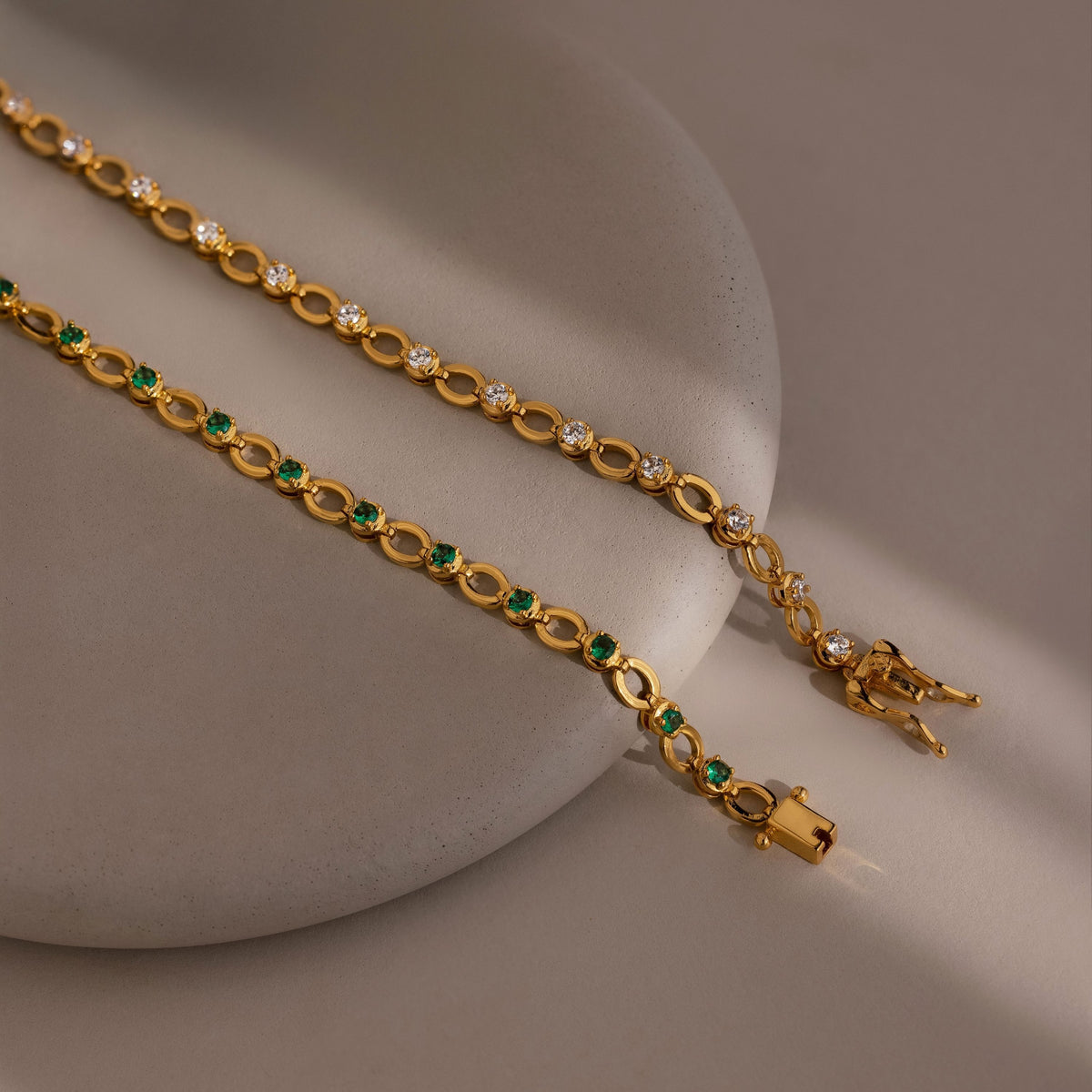Gemstone Chain Tennis Bracelet