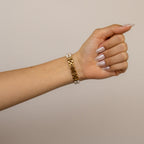 Vintage Ariel Oval Pearl Gold Watch