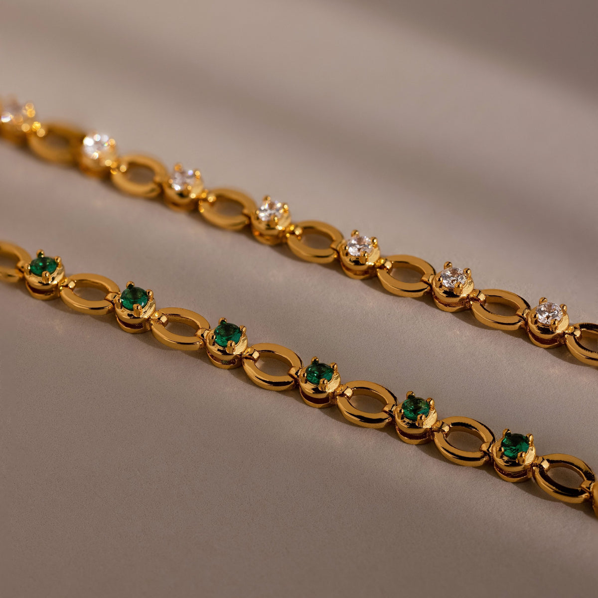Gemstone Chain Tennis Bracelet