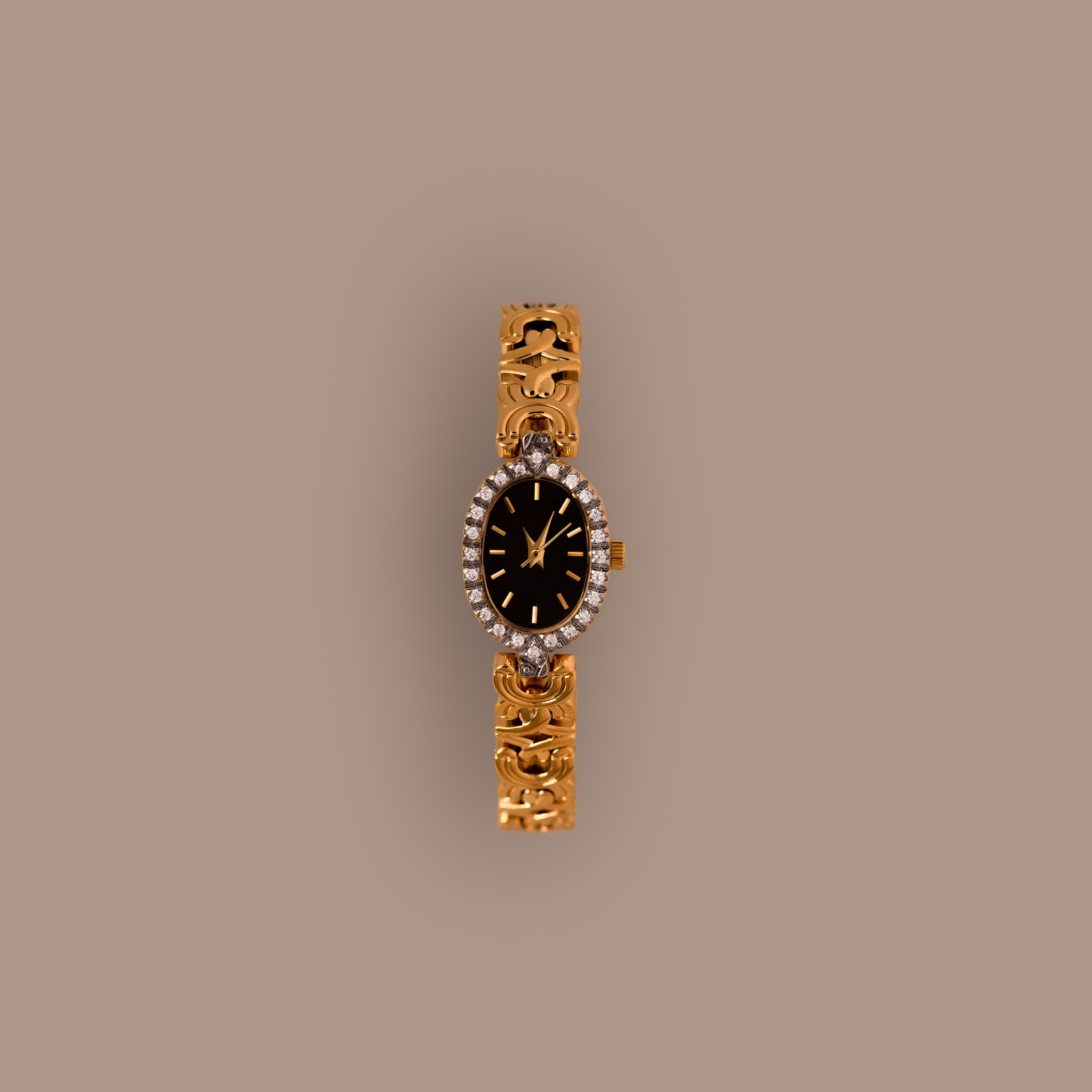 Pave Onyx Timepiece