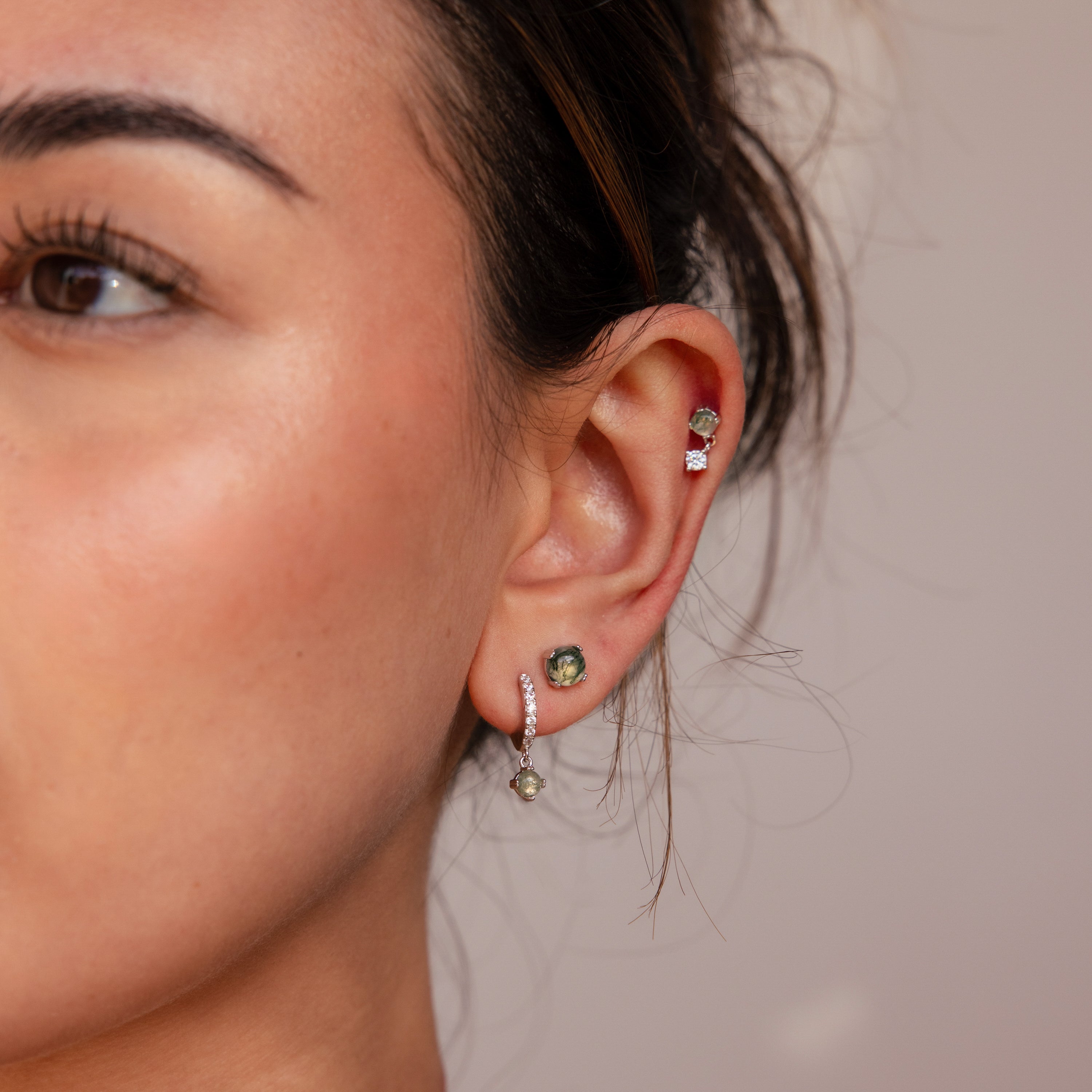 Agate Earrings Set