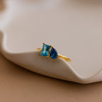 Toi et Moi Birthstone Ring