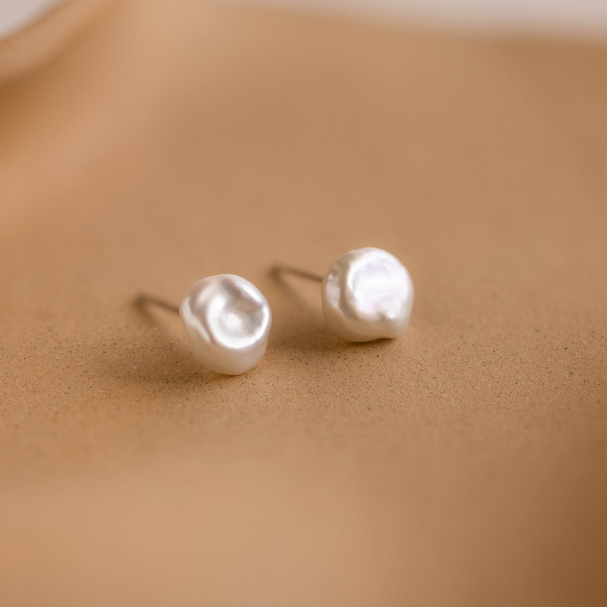 Pendientes de perlas de agua dulce