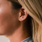 Essential Threader Earrings in 18K Gold