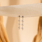 Pearl Cascade Jewelry Set in Silver