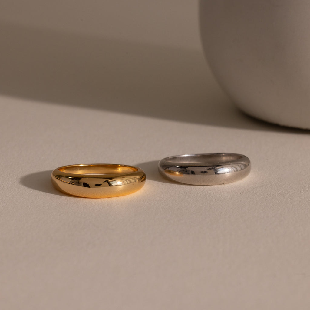 Dome Ring in 18K Gold