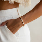 Bracelet tennis baguette vertical