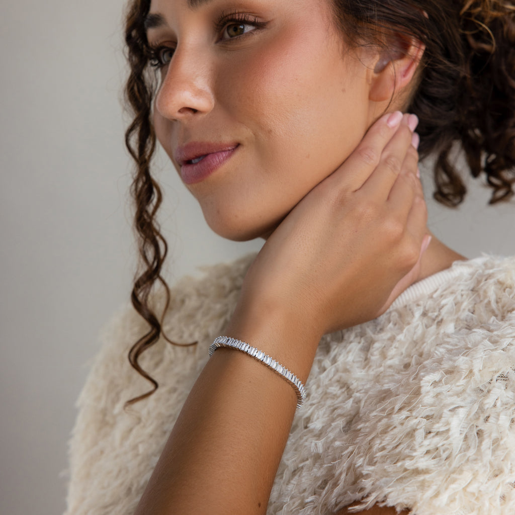 Vertical Baguette Tennis Bracelet