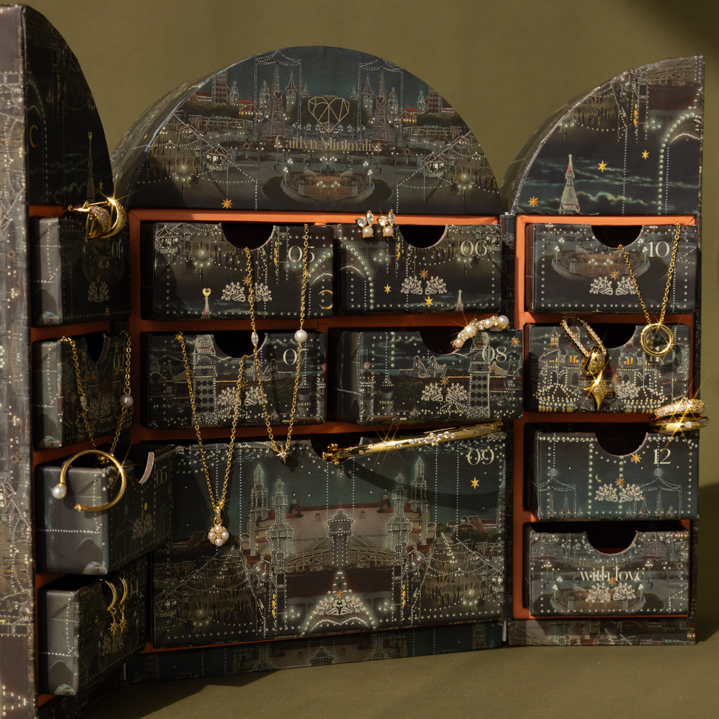 Starry Night Advent Calendar in 18K Gold