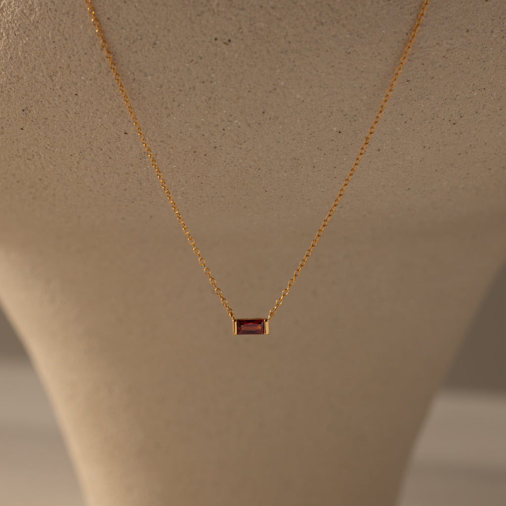 Emery Garnet Necklace
