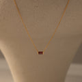 Emery Garnet Necklace