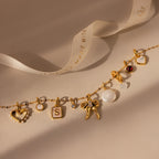 Mother of Pearl Initial Charm