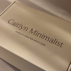 Cream-colored Gift Box Add-On labeled "Jewelry Crafted With Love" in elegant font, featuring refined gift wrapping for a special finishing touch.