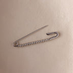 Beaded Charm Pin in Sterling Silver