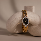 Pave Onyx Timepiece