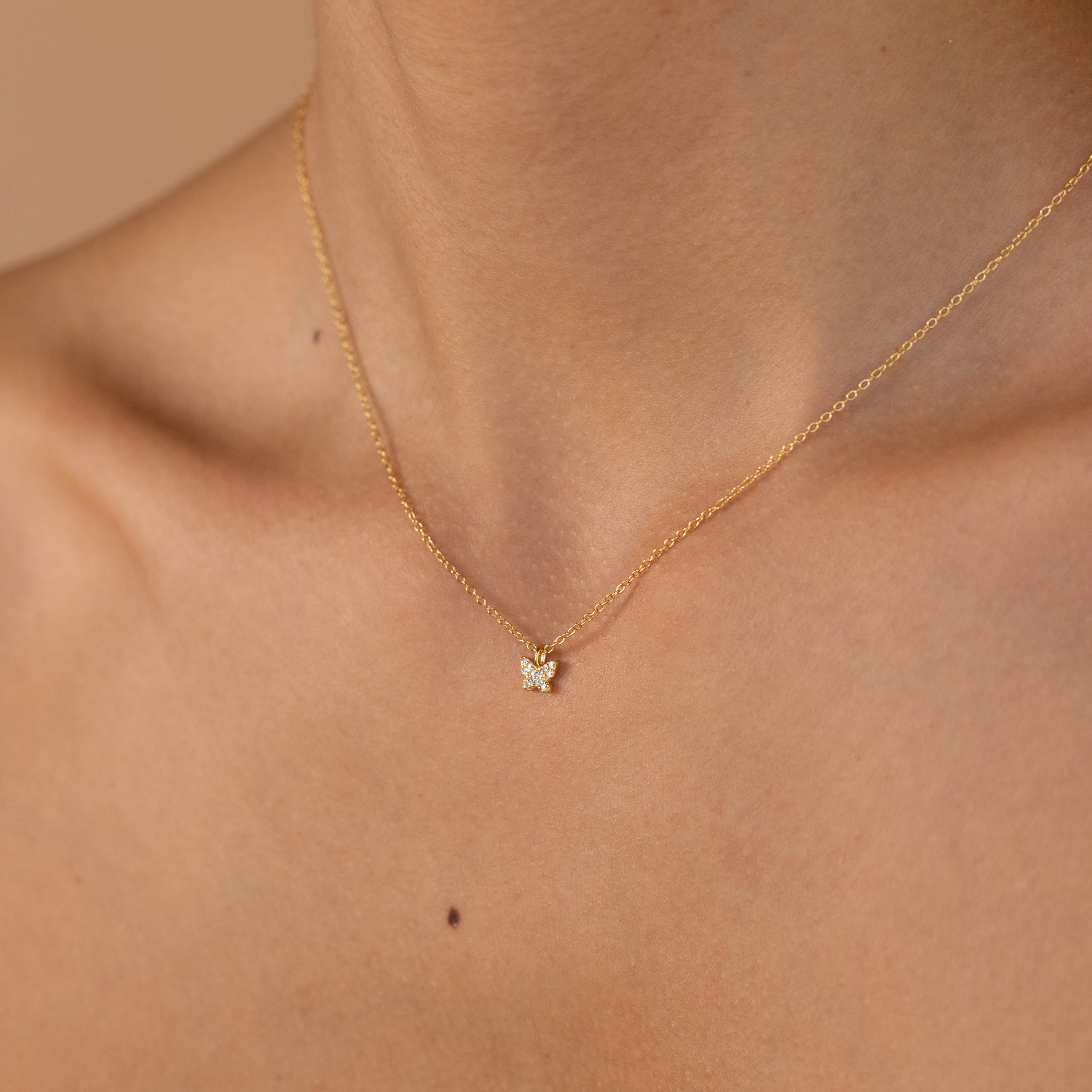 Collier papillon pavé Mandy