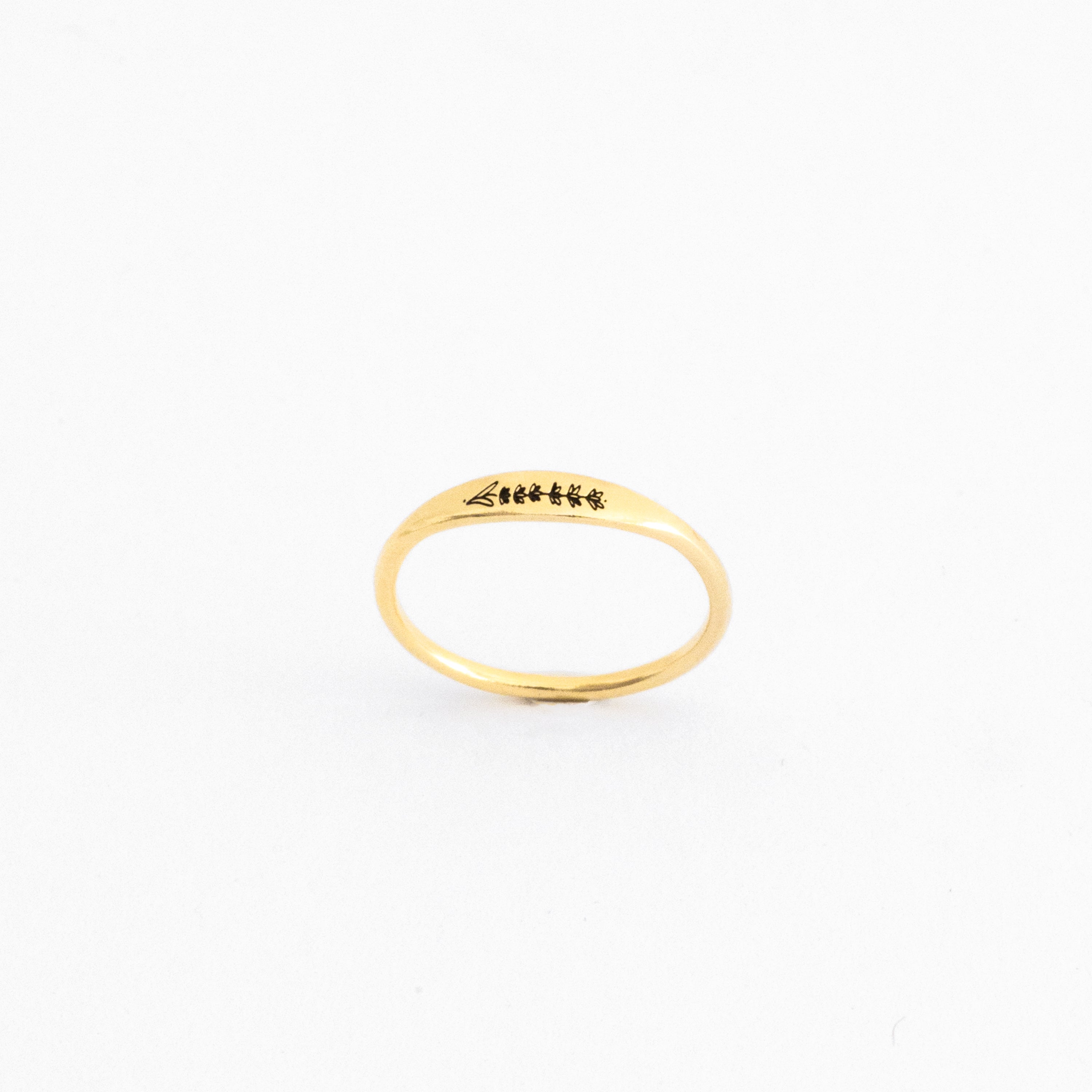 Anillo de flores flaco 
