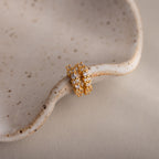 Diamond Cluster Huggies in 18K Gold