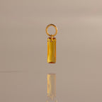 Skinny Baguette Topaz Charm