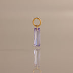 Skinny Baguette Alexandrite Charm