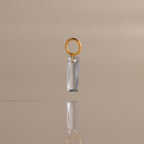 Skinny Baguette Aquamarine Charm