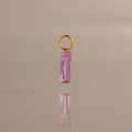 Skinny Baguette Pink Tourmaline Charm
