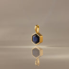 Hexagon Sapphire Charm