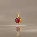 Hexagon Ruby Charm