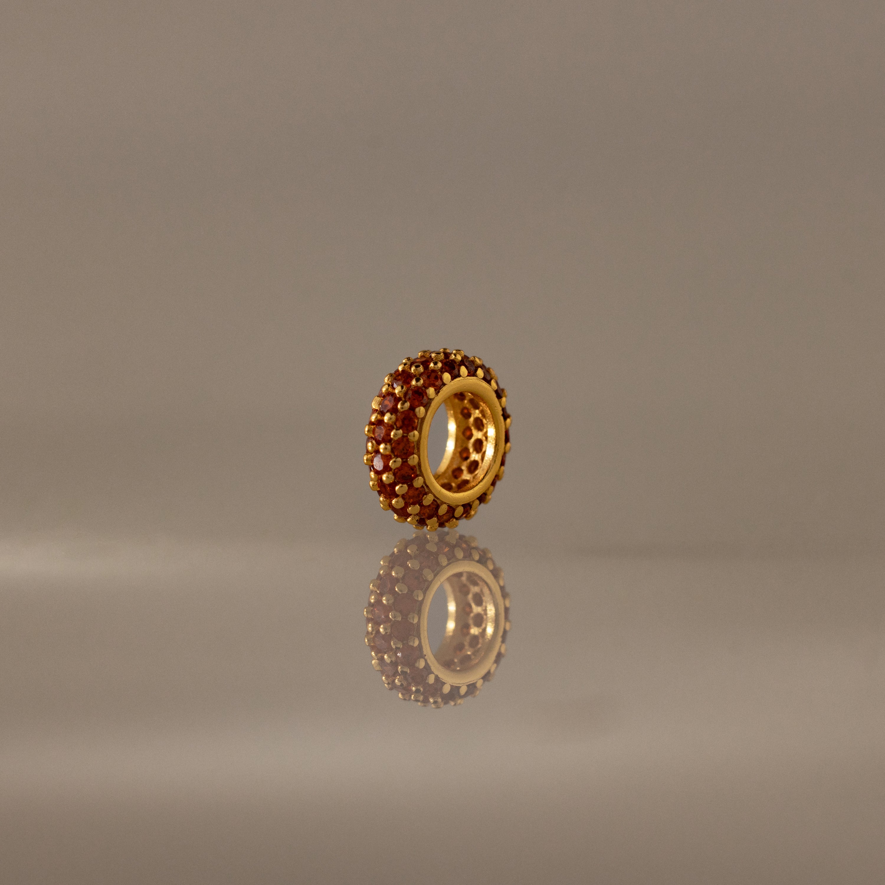 Pave Birthstone Charm Spacer