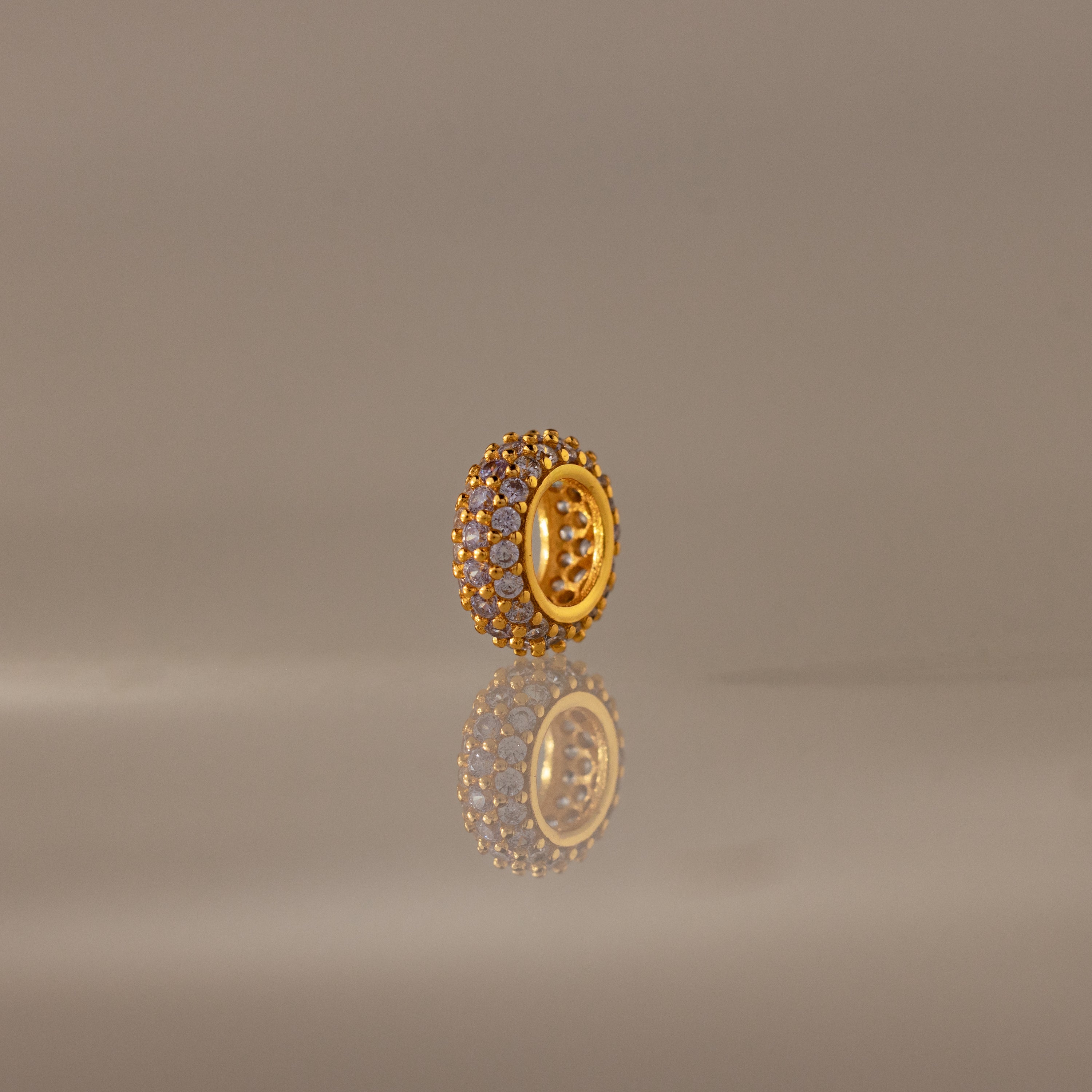 Pave Birthstone Charm Spacer