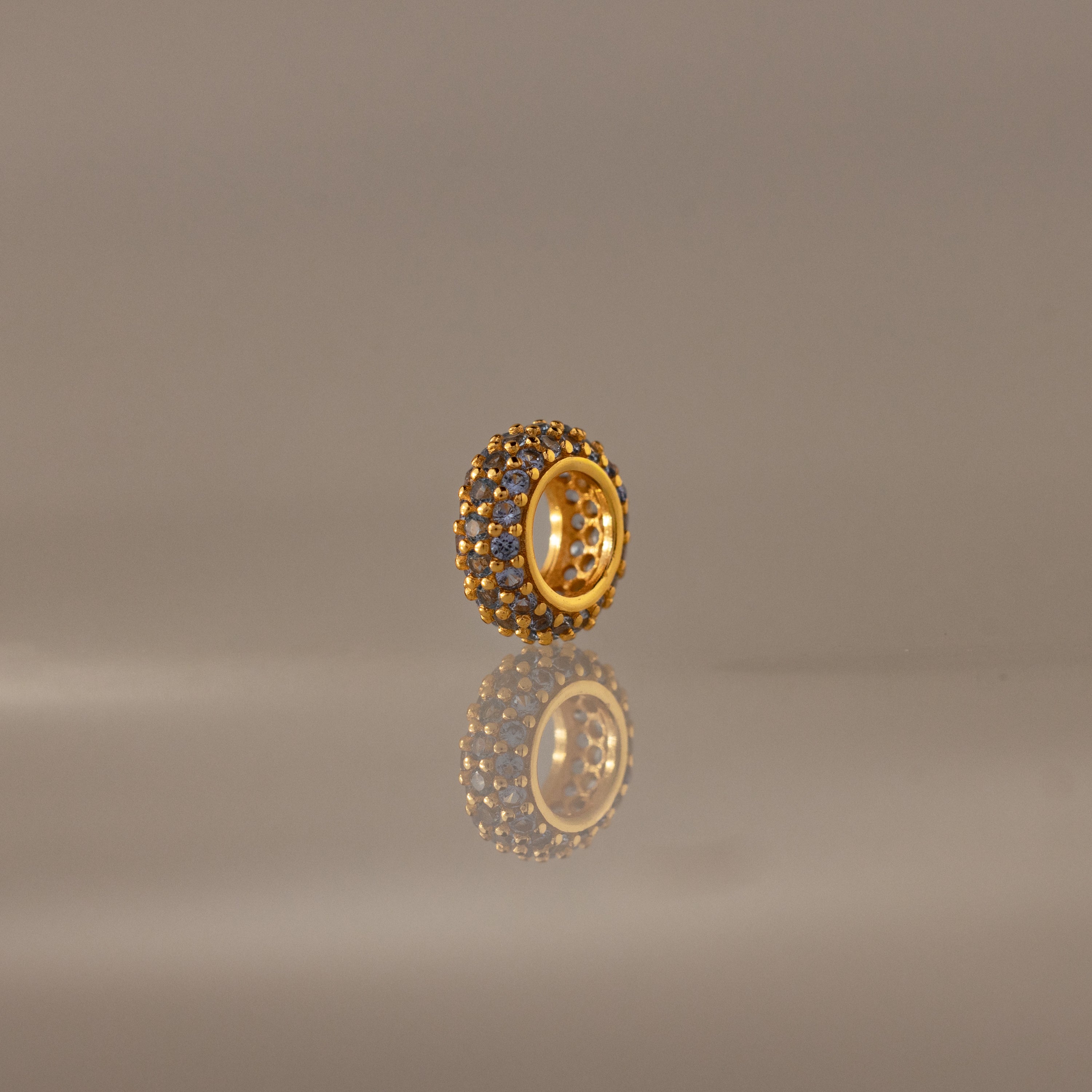 Pave Birthstone Charm Spacer