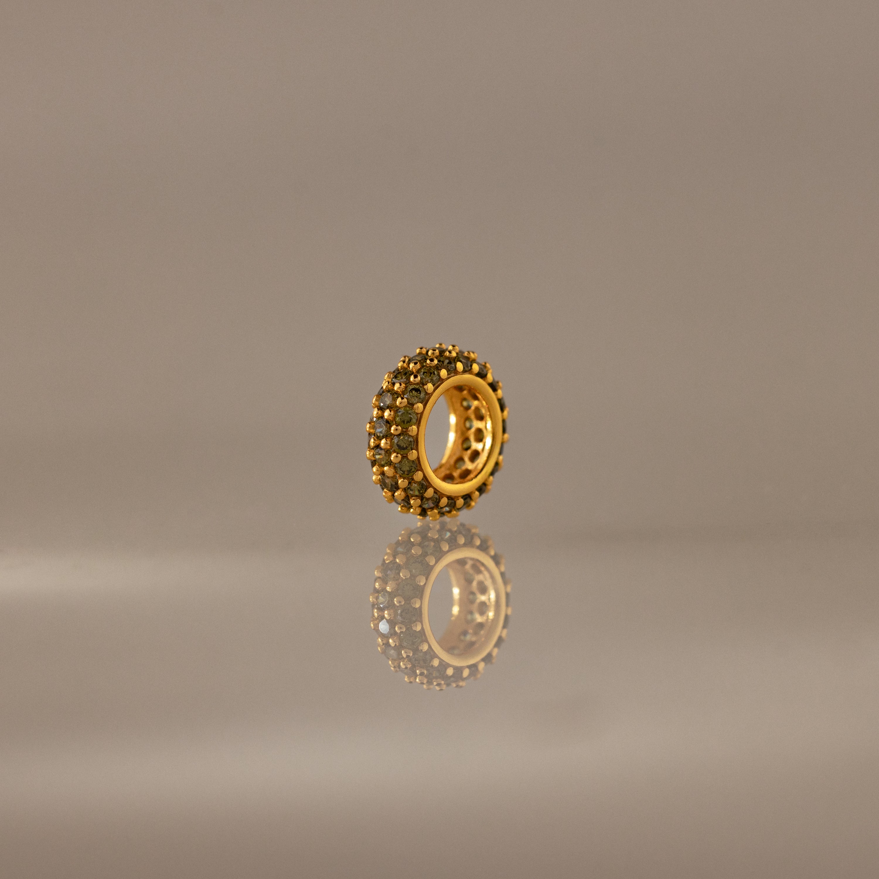 Pave Birthstone Charm Spacer