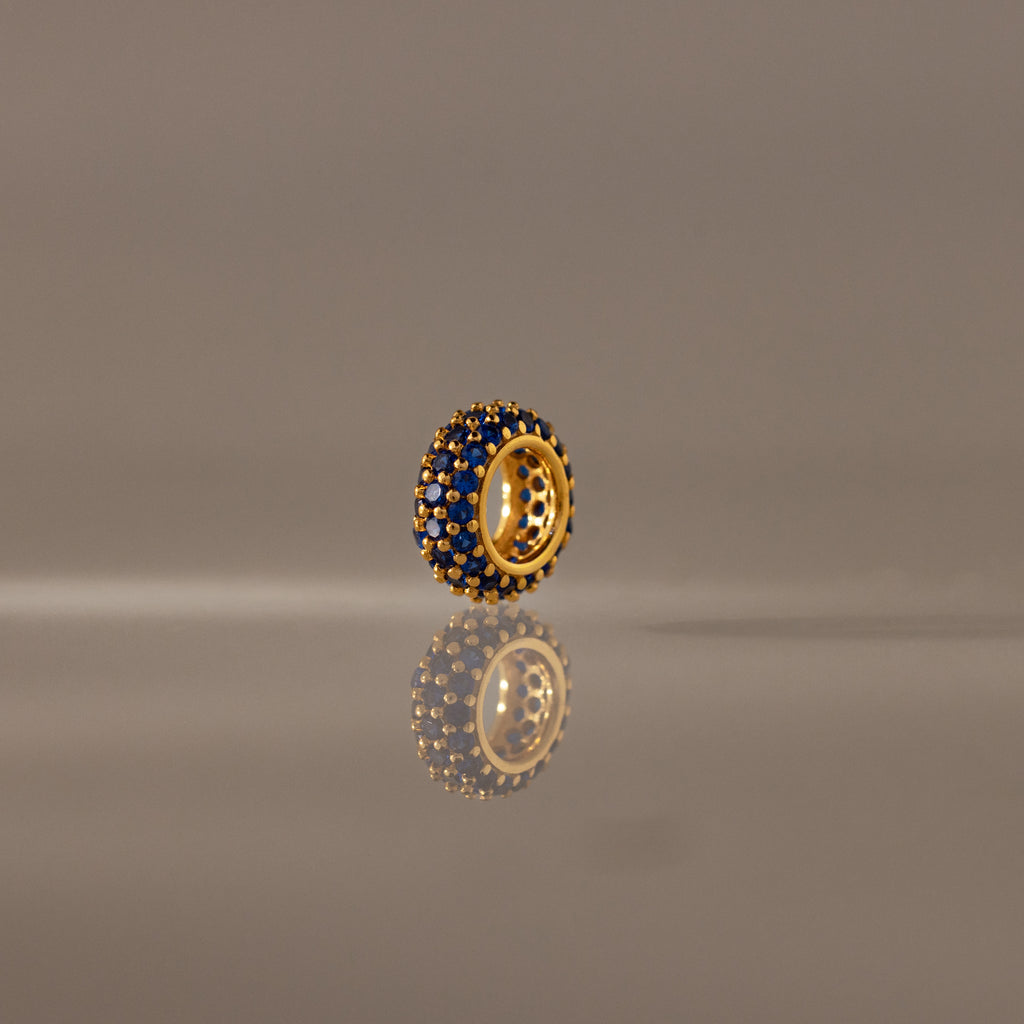 Pave Sapphire Charm Spacer