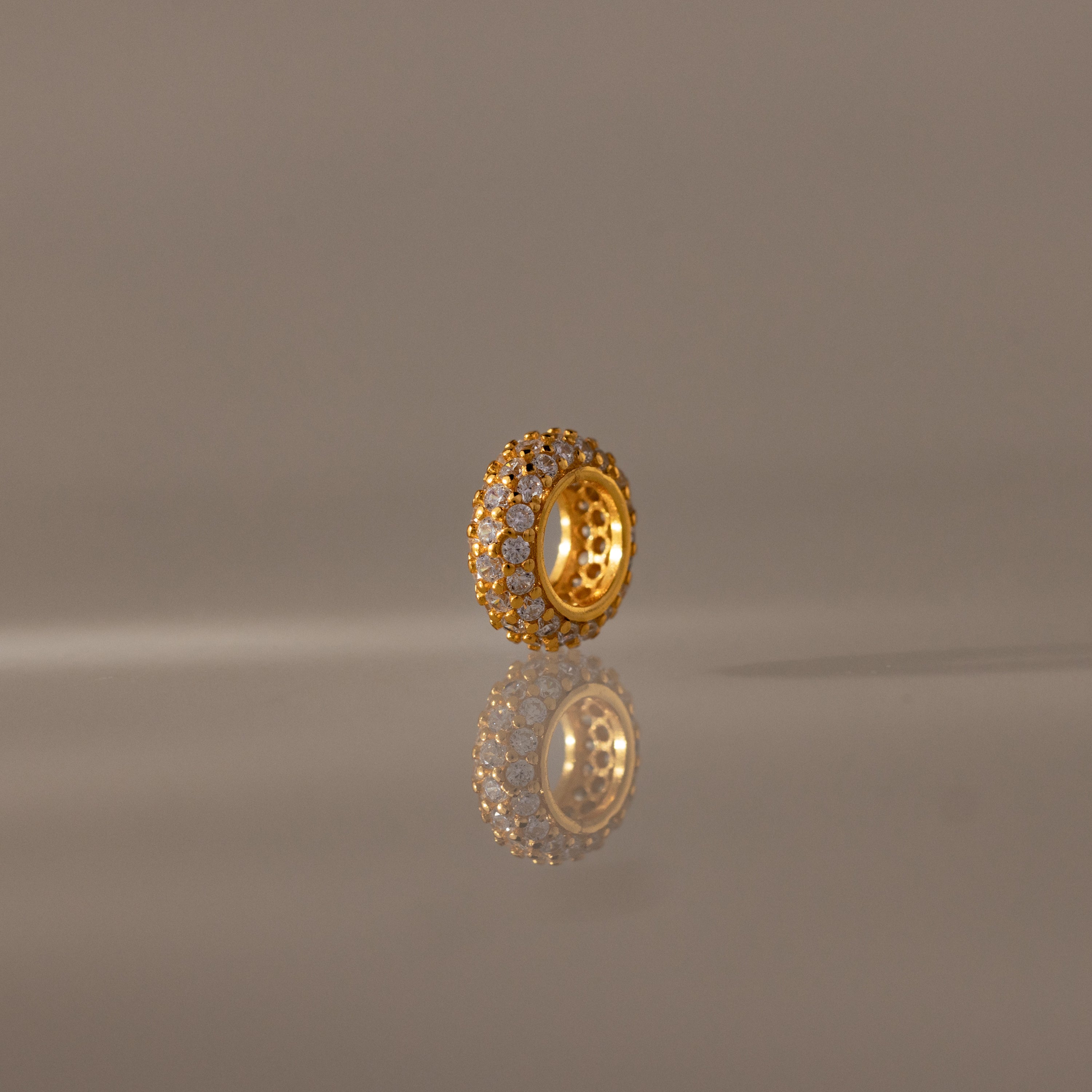 Pave Birthstone Charm Spacer