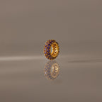 Pave Amethyst Charm Spacer