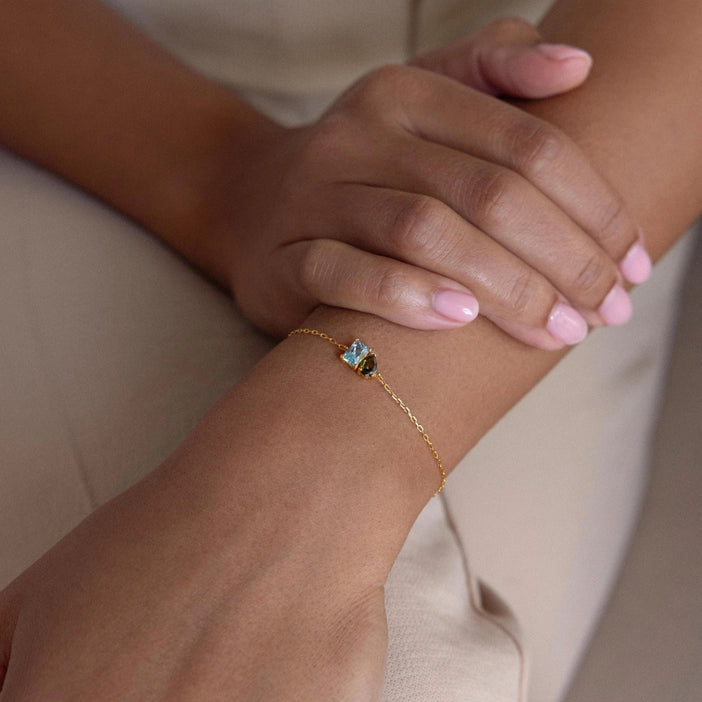 Toi et Moi Birthstone Bracelet