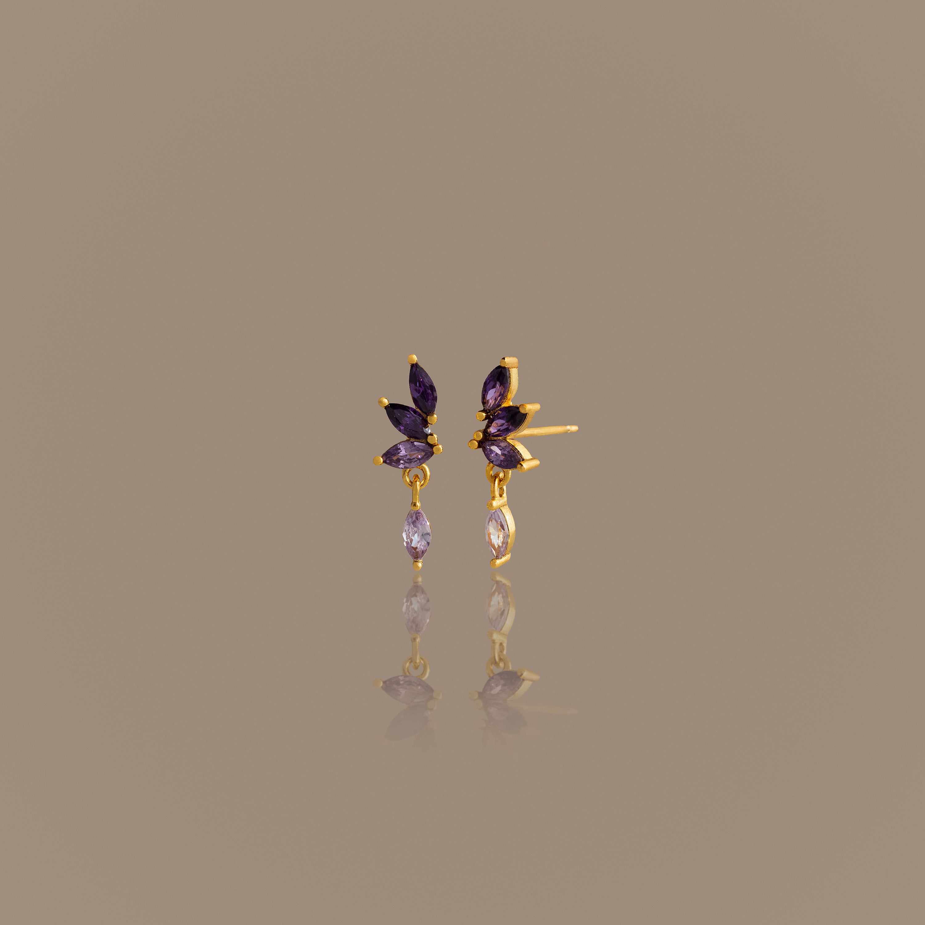 Alexandrite Marquise  Drop Studs