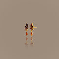 Garnet Marquise Drop Studs