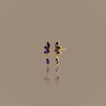 Amethyst Marquise Drop Studs