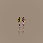 Amethyst Marquise Drop Studs