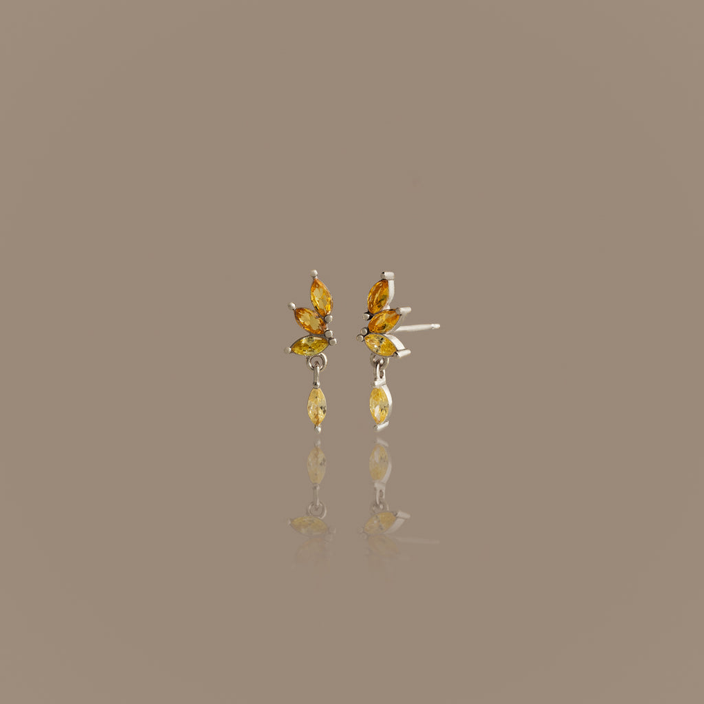 Topaz Marquise Drop Studs