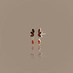 Garnet Marquise Drop Studs
